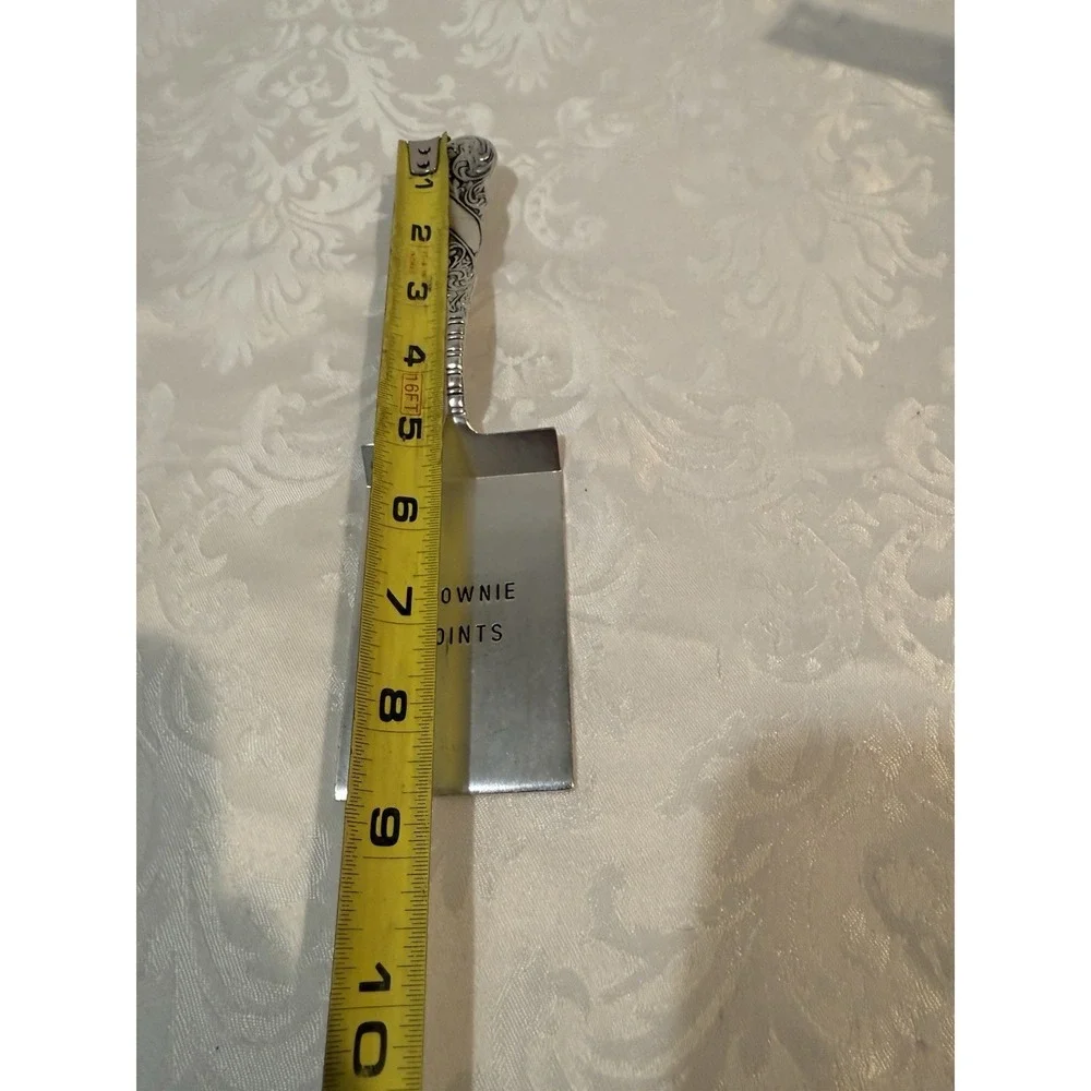 Mud Pie‎ Brownie Point Baker silver-plated lasagna server cake Brownie Server